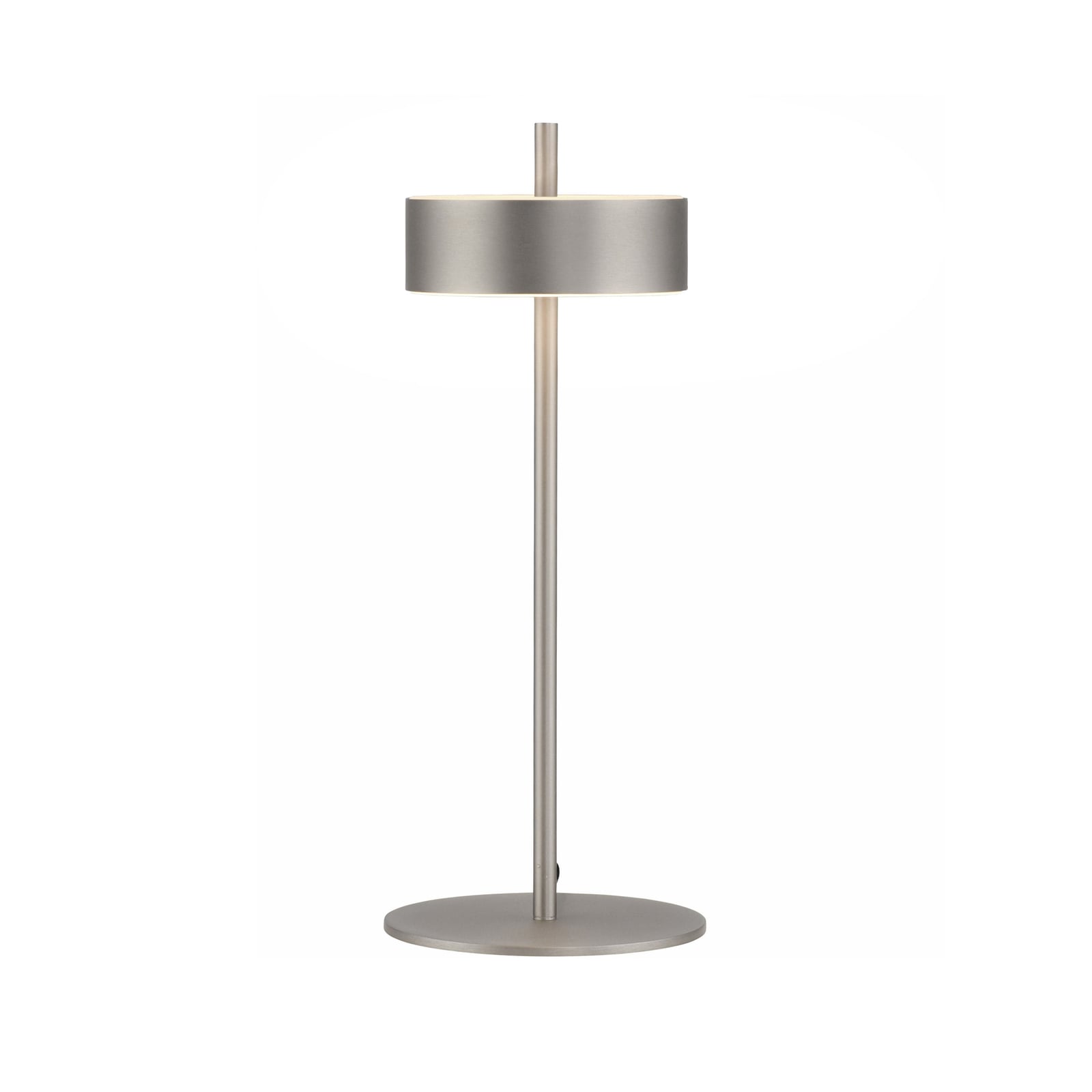 Montert LED bordlampe Q-Rotate aluminium dimbar CCT 40 cm på skrivebord