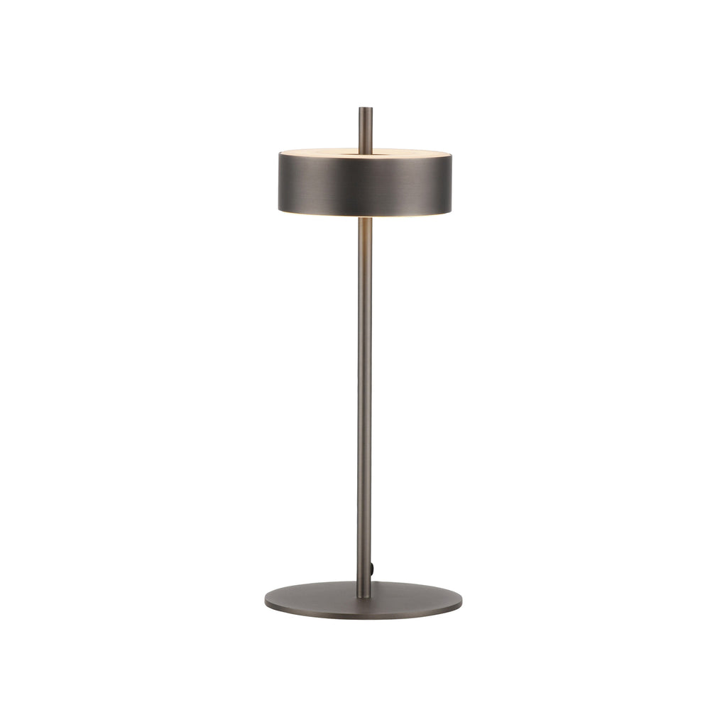 Montert LED bordlampe Q-Rotate dimbar mørkebrun 40 cm Zigbee på bord