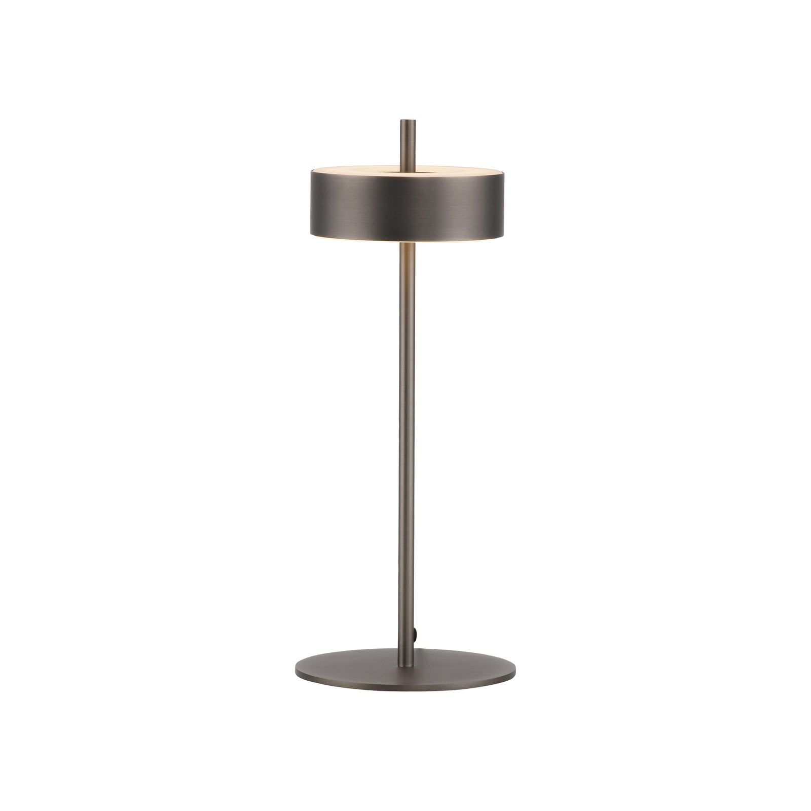 Montert LED bordlampe Q-Rotate dimbar mørkebrun 40 cm Zigbee på bord