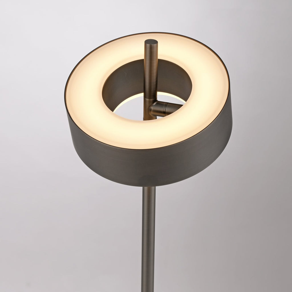 Ledningsbryter på LED bordlampe Q-Rotate dimbar mørkebrun 40 cm Zigbee