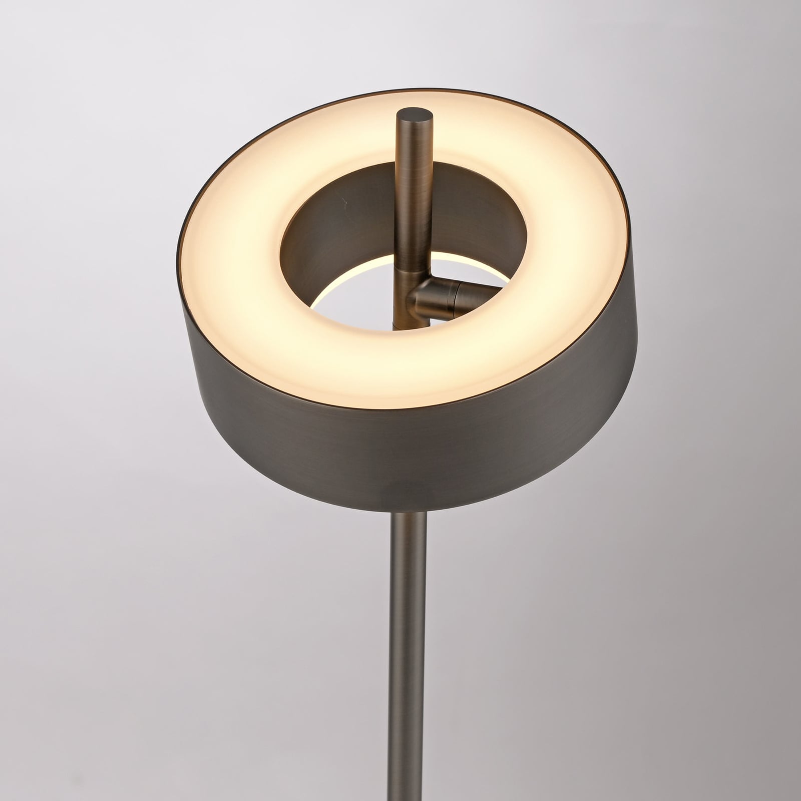 Ledningsbryter på LED bordlampe Q-Rotate dimbar mørkebrun 40 cm Zigbee