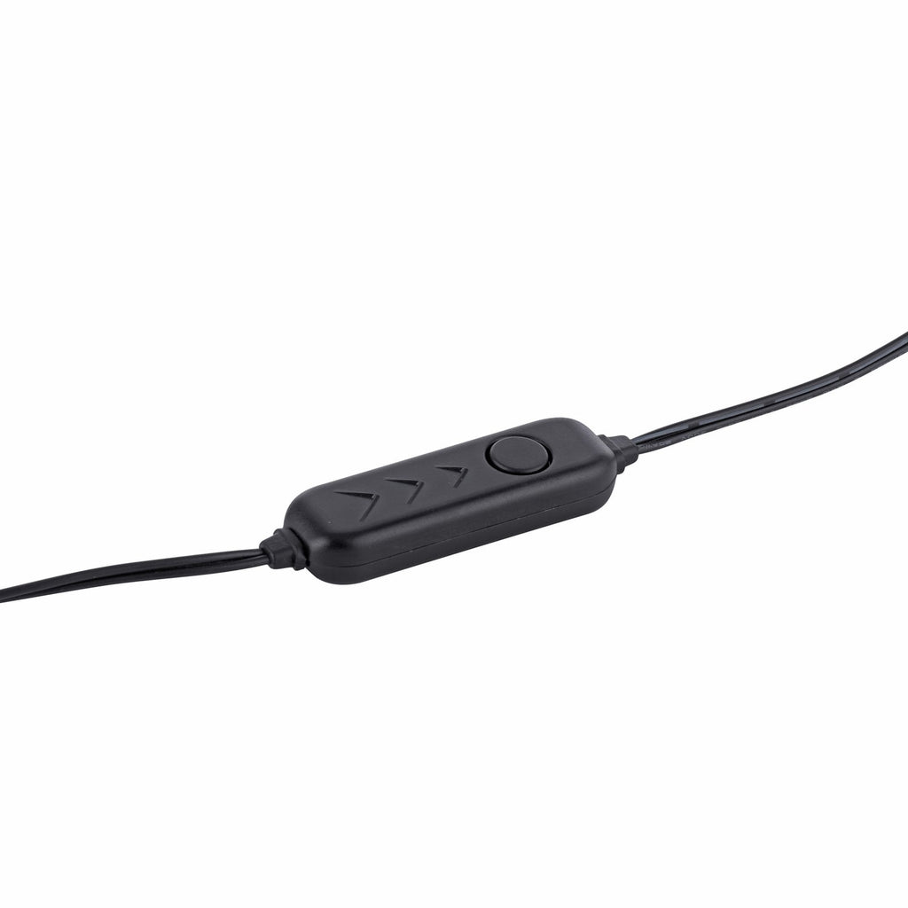 LED bordlampe Q-Swing dimbar antrasitt/messing montert på bord