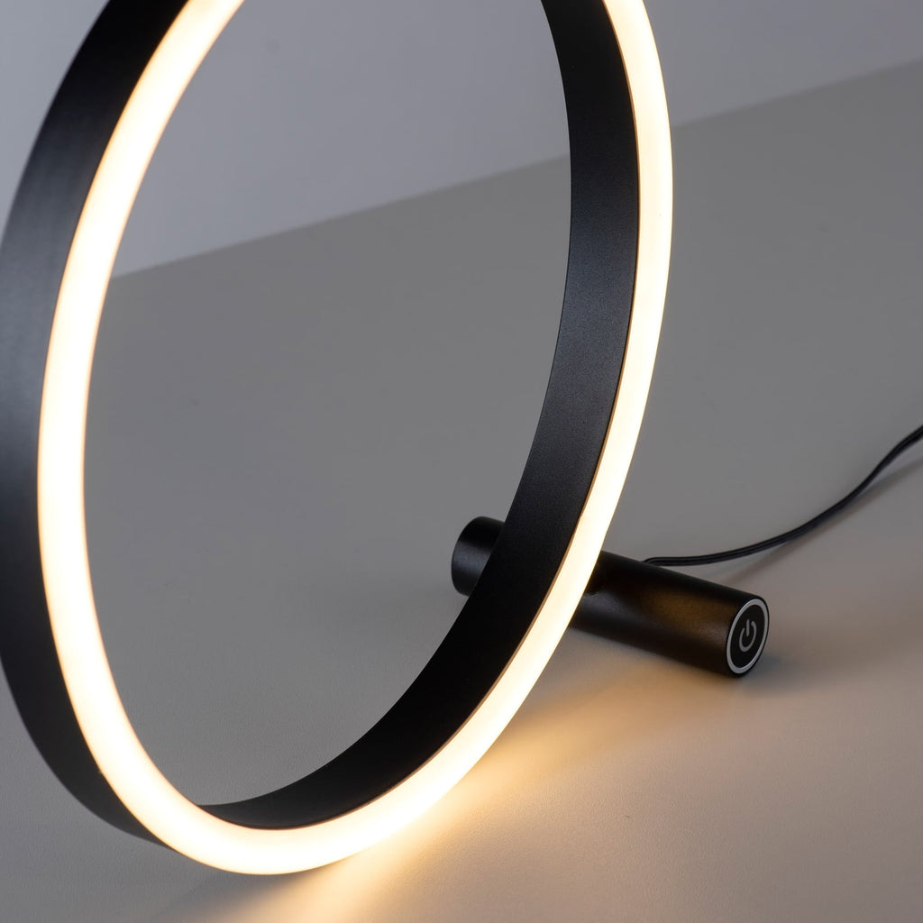 LED-bordlampe Ritus dimbar antrasitt aluminium 28 cm montert på bord