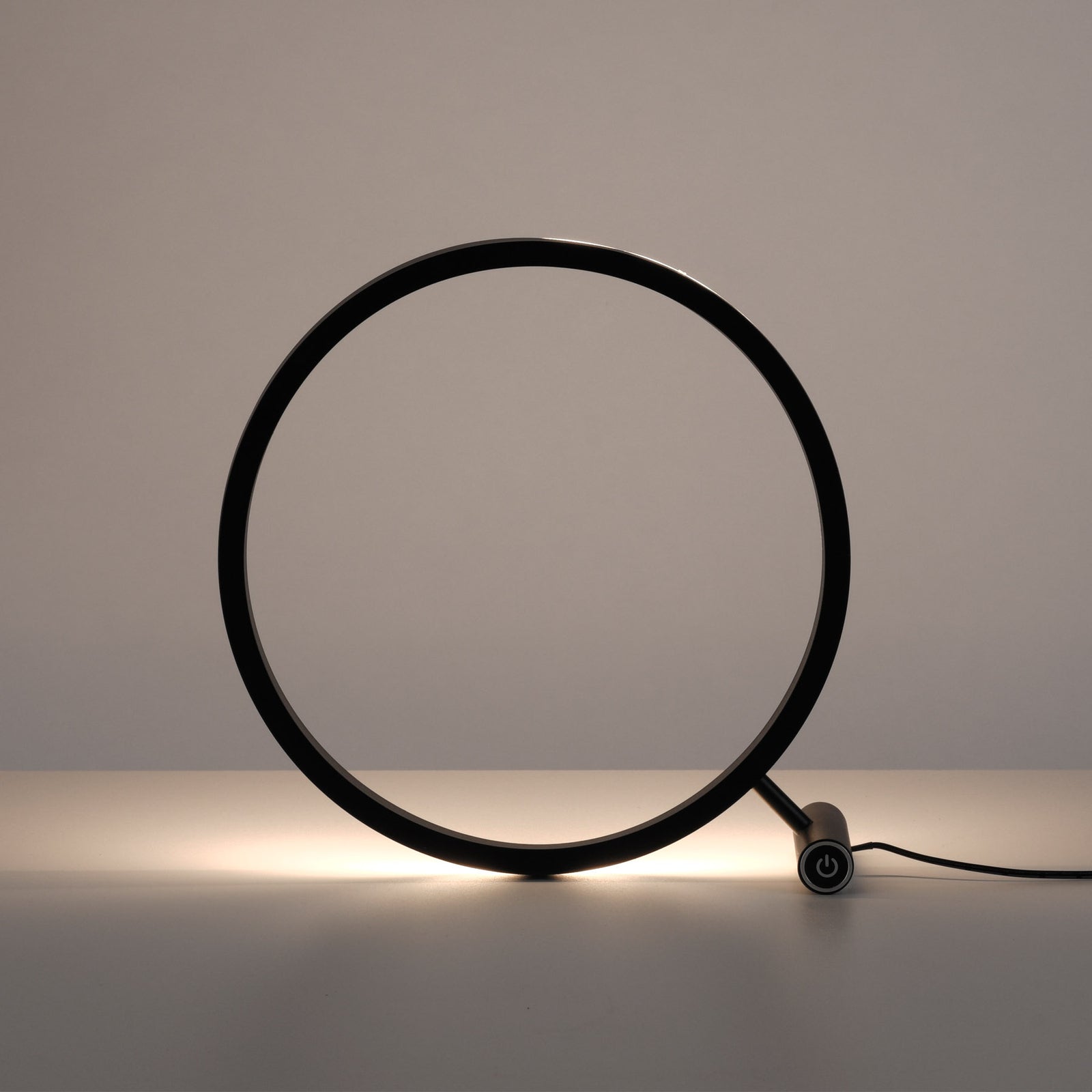 LED-bordlampe Ritus dimbar antrasitt aluminium 28 cm nærbilde av lampehode