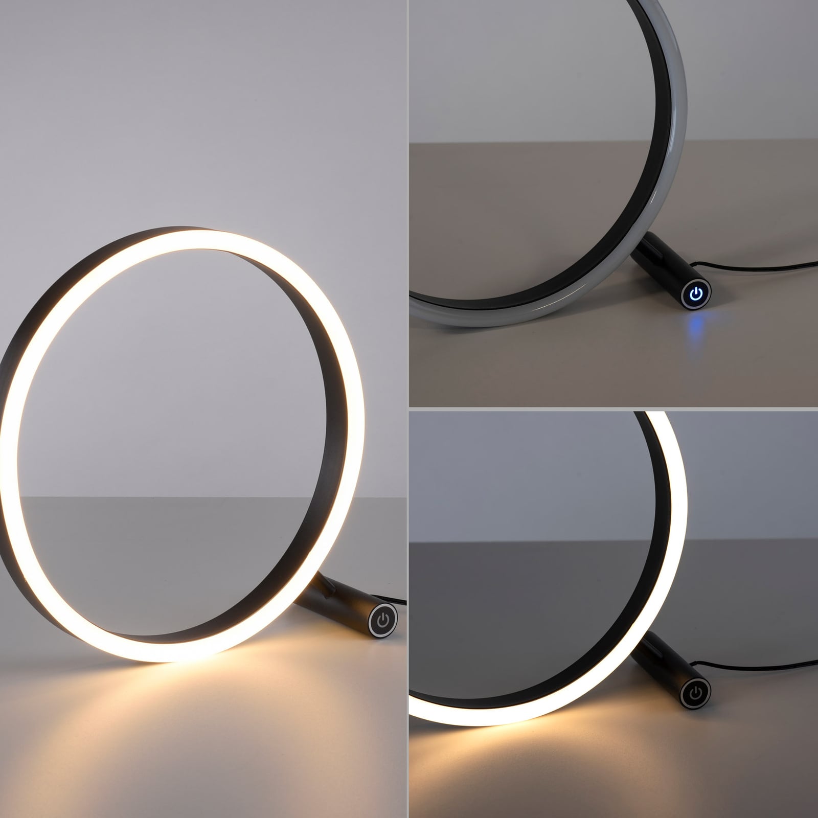 LED-bordlampe Ritus dimbar antrasitt aluminium 28 cm ledning og støpsel