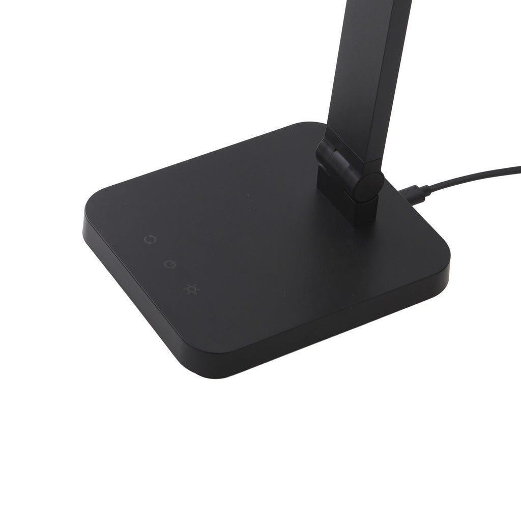 LED bordlampe Rylas dimbar svart CCT USB 6,5W med justerbar lysstyrke