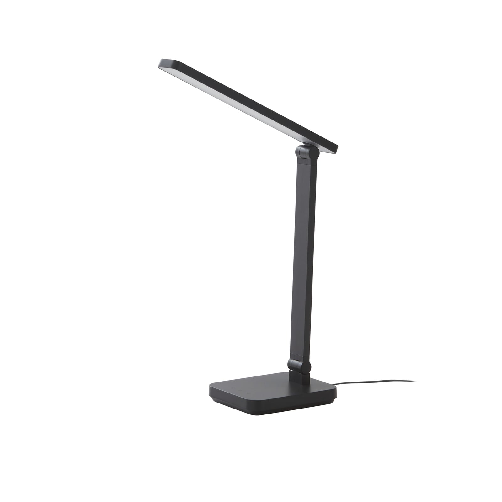 LED bordlampe Rylas dimbar svart CCT USB 6,5W montert på skrivebord