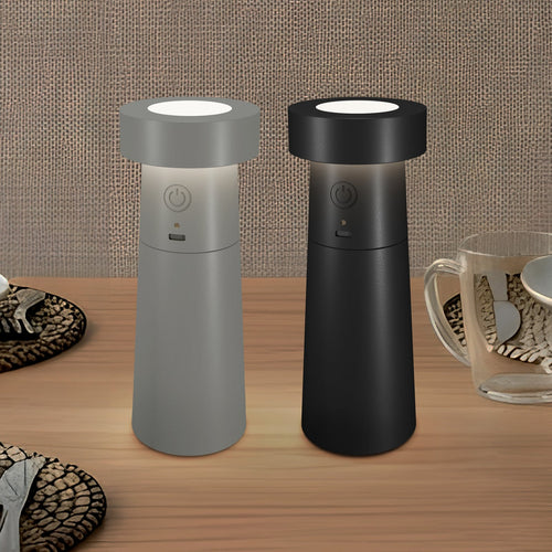 LED bordlampe Salt & Pepper 2er-sett oppladbar IP44 forfra