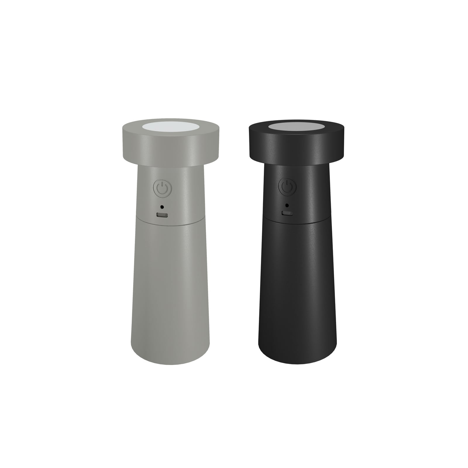 LED bordlampe Salt & Pepper 2er-sett oppladbar IP44 detalj