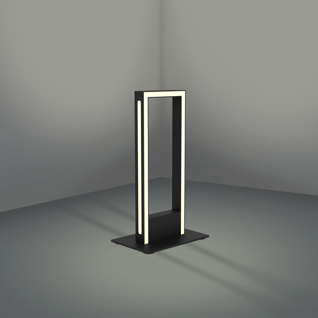 LED bordlampe Savilanas-Z dimbar CCT svart 16W sideprofil