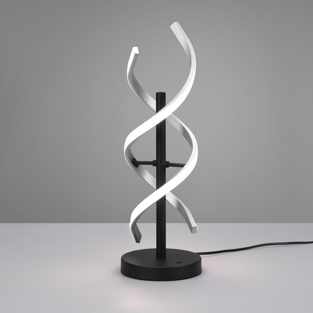 LED-bordlampe Sequence dimbar CCT aluminium nærbilde av touch-dimmer
