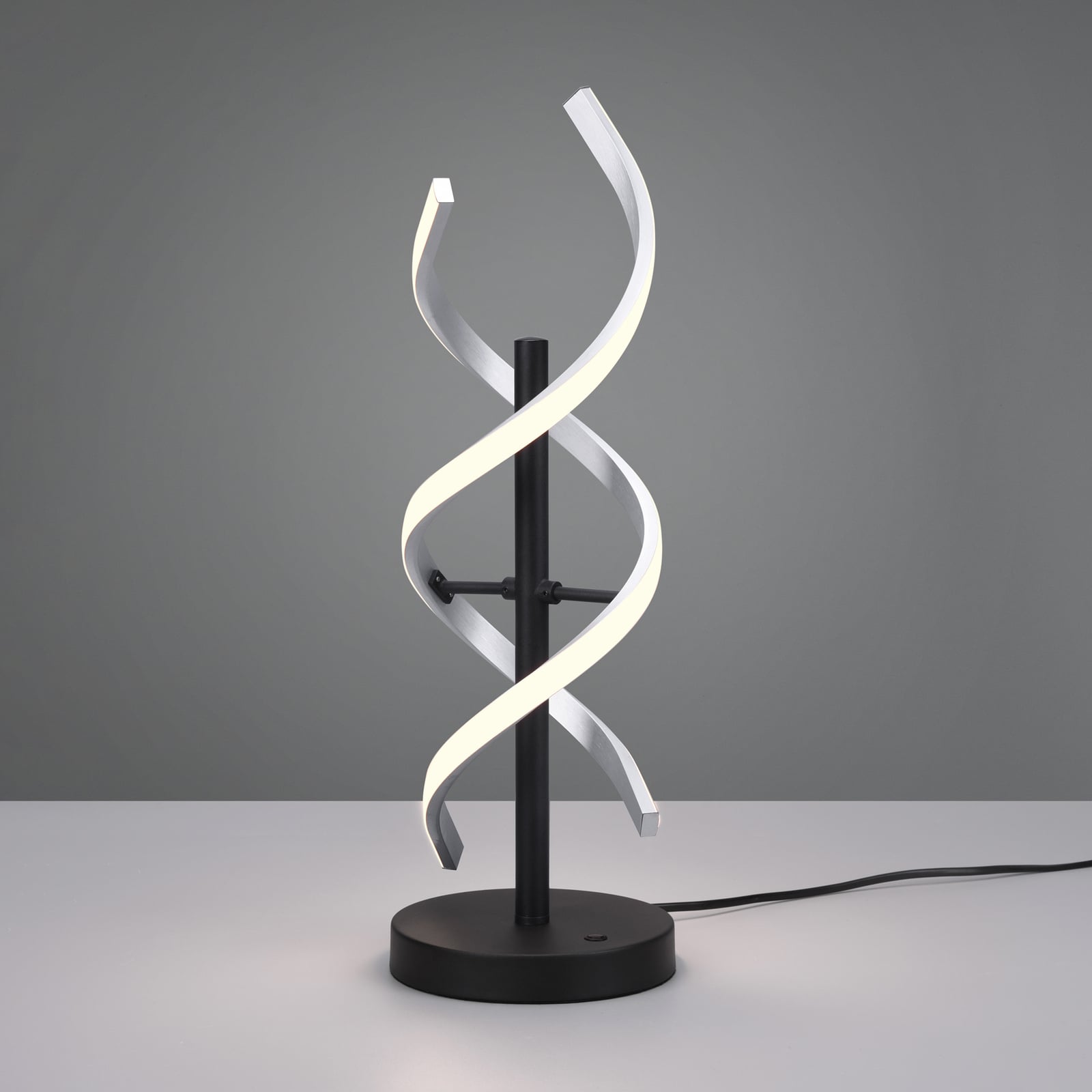 LED-bordlampe Sequence dimbar CCT aluminium sett fra siden