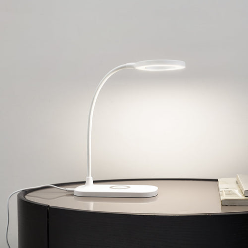 LED bordlampe Siona hvit CCT dimbar med ladestation bakside