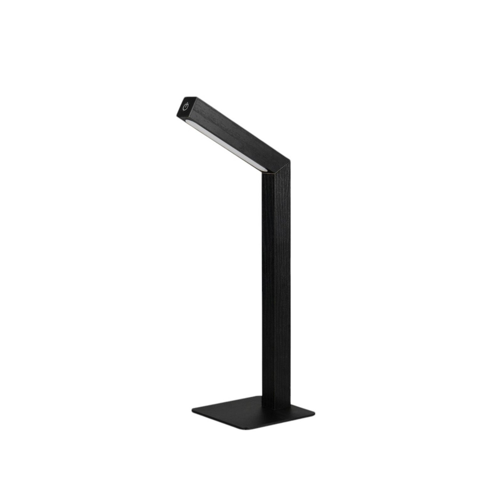 LED bordlampe Skip dimbar MDF svart 37,5 cm detalj av touchdimmer