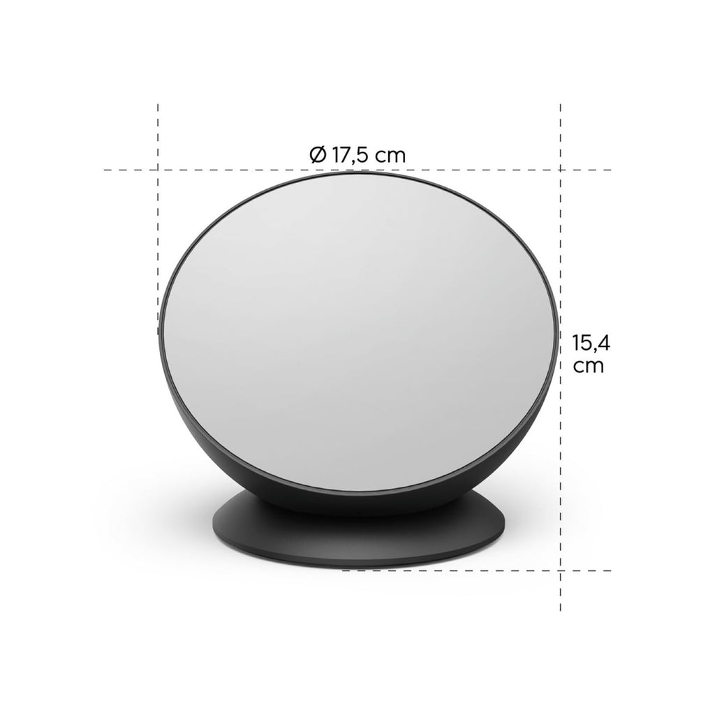 LED bordlampe smart WiFi RGBW dimbar svart Ø17,5 cm detalj av lampe