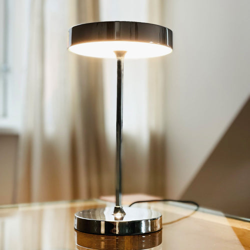 LED bordlampe Starlight krom dimbar forfra