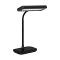LED bordlampe svart plast 7,5W 6500K 800 lm - Briloner forfra