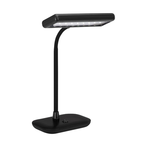 LED bordlampe svart plast 7,5W 6500K 800 lm - Briloner forfra