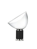 LED bordlampe Taccia Small dimbar aluminium og glass forfra