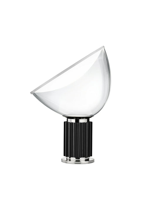 LED bordlampe Taccia Small dimbar aluminium og glass forfra