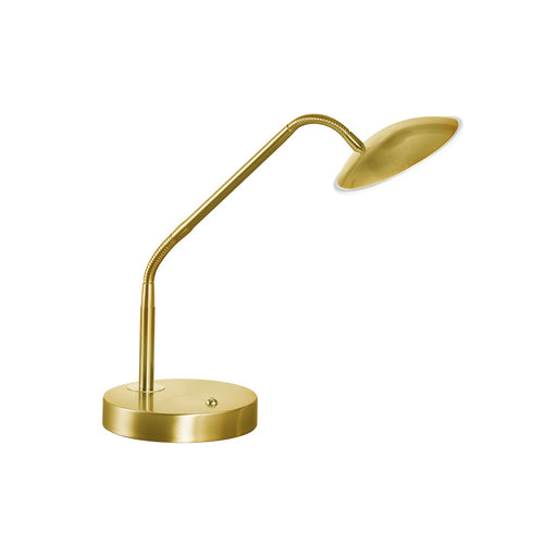 LED bordlampe Tallri messing 60 cm CCT dimbar forfra