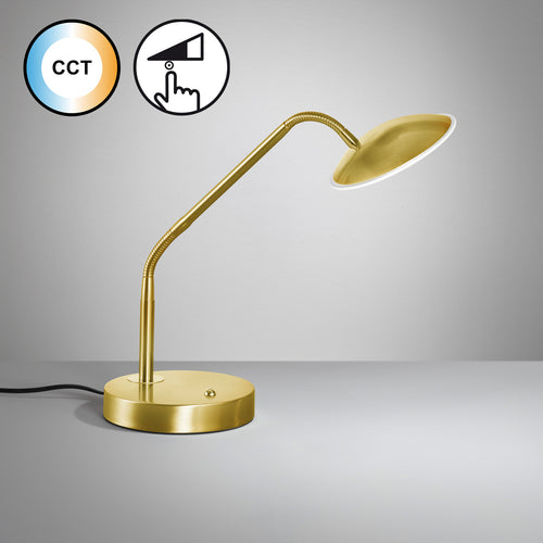 LED bordlampe Tallri messing 60 cm CCT dimbar detalj