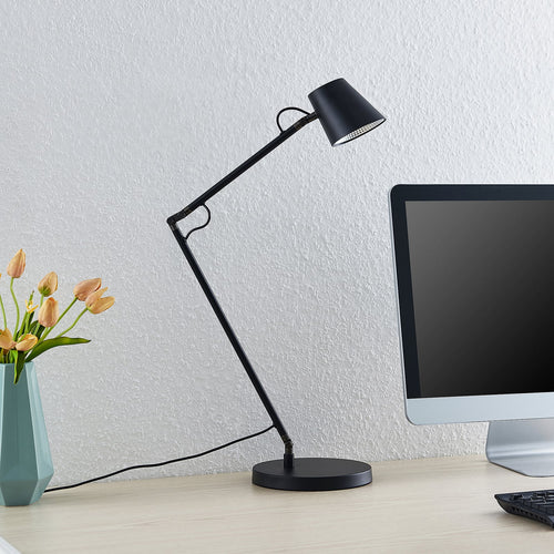 LED bordlampe Tarris dimbar svart høyde 46 cm bakside
