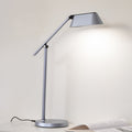 LED bordlampe Thies dimbar grå aluminium forfra