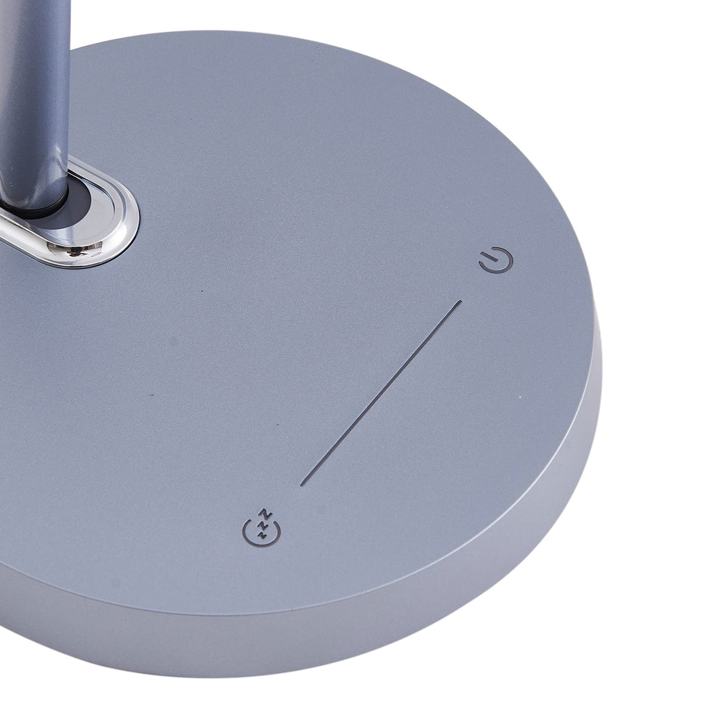 LED bordlampe Thies dimbar grå aluminium med kabel