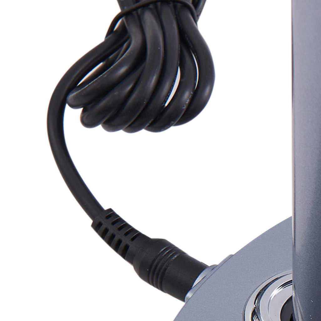 LED bordlampe Thies dimbar grå aluminium lysbilde