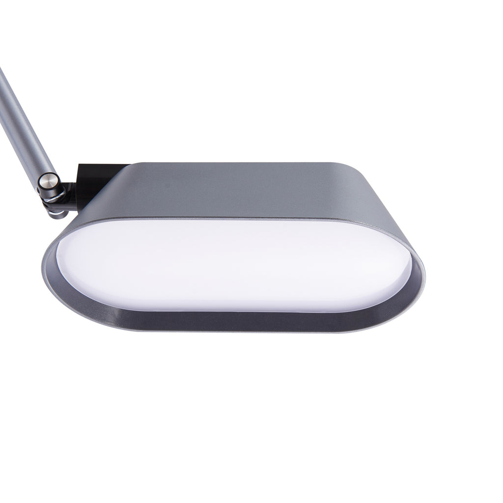 LED bordlampe Thies dimbar grå aluminium vinkelbilde