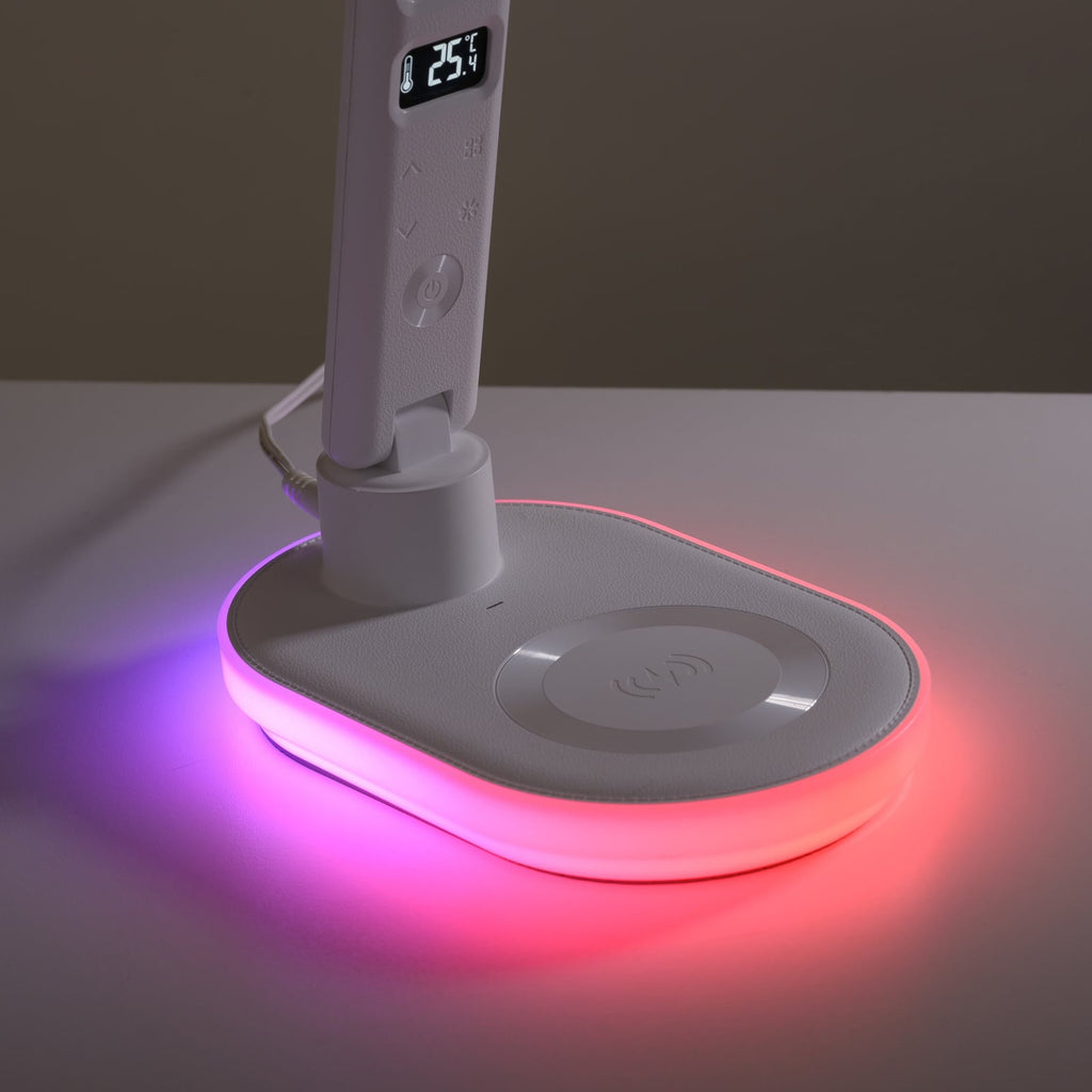 LED bordlampe Tina CCT RGB dimbar hvit 54 cm detalj av touchdimmer