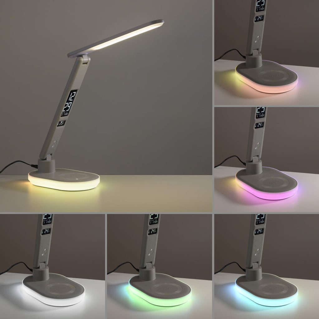 LED bordlampe Tina CCT RGB dimbar hvit 54 cm lys i bruk