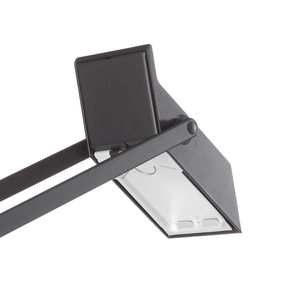 Montert LED bordlampe Tizio dimbar svart aluminium 3000K i rom