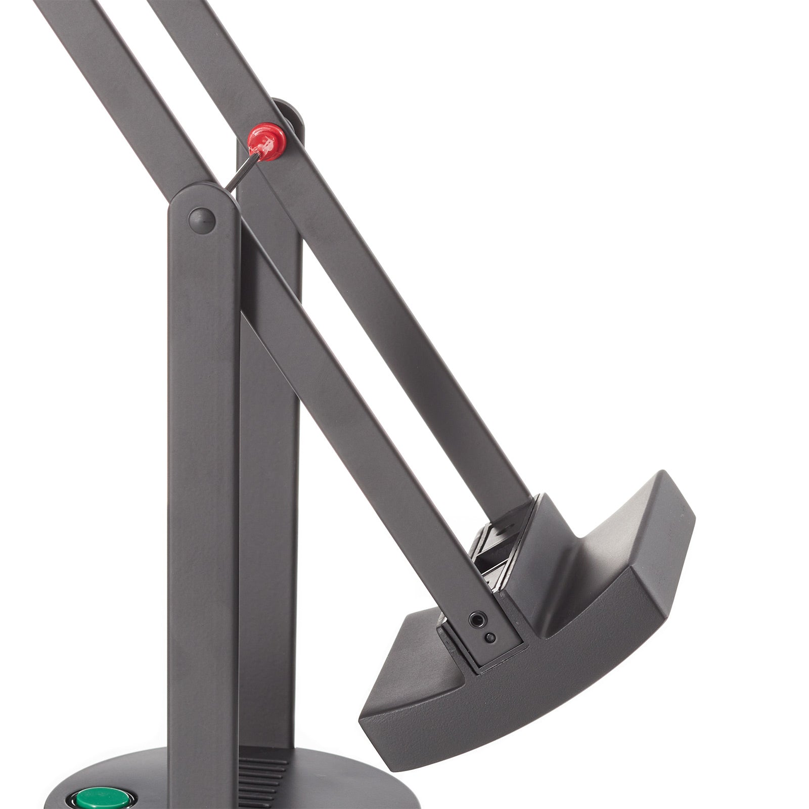 LED bordlampe Tizio dimbar svart aluminium 3000K med balansevekter