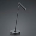 LED bordlampe Tom dimbar svart rustfritt stål forfra