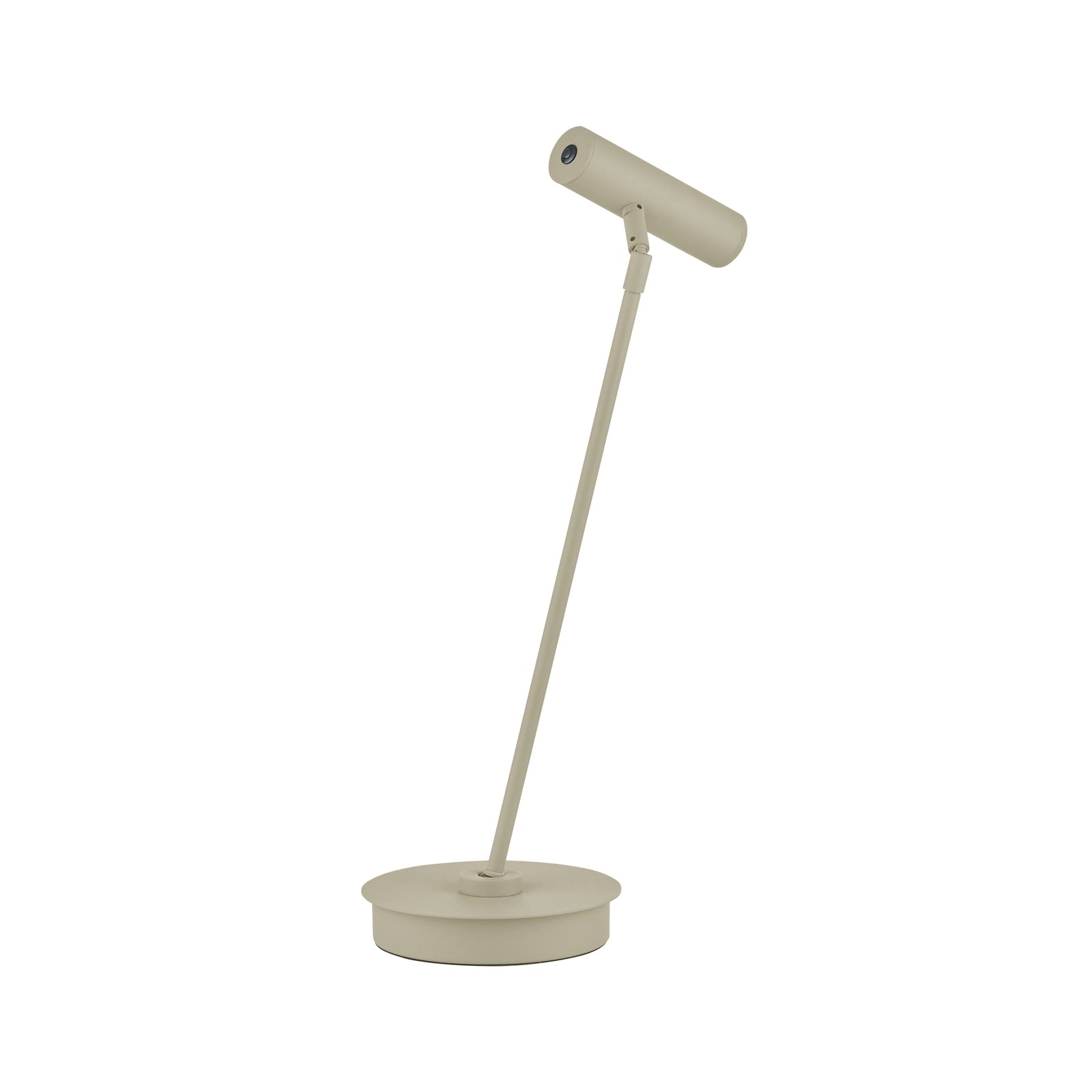 LED-bordlampe Tom Pro dimbar CCT sandfarget bakside