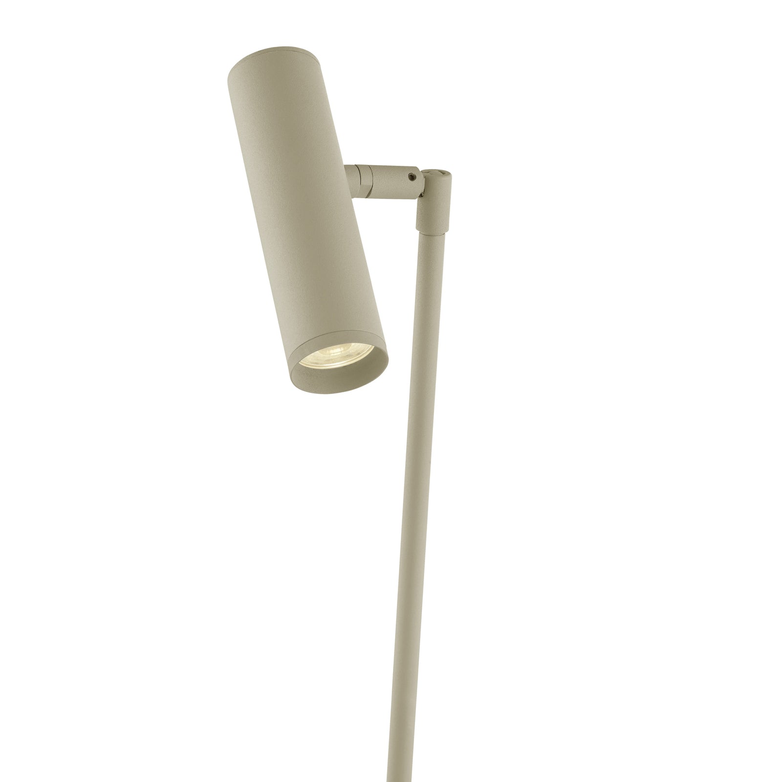 LED-bordlampe Tom Pro dimbar CCT sandfarget detalj av bryter