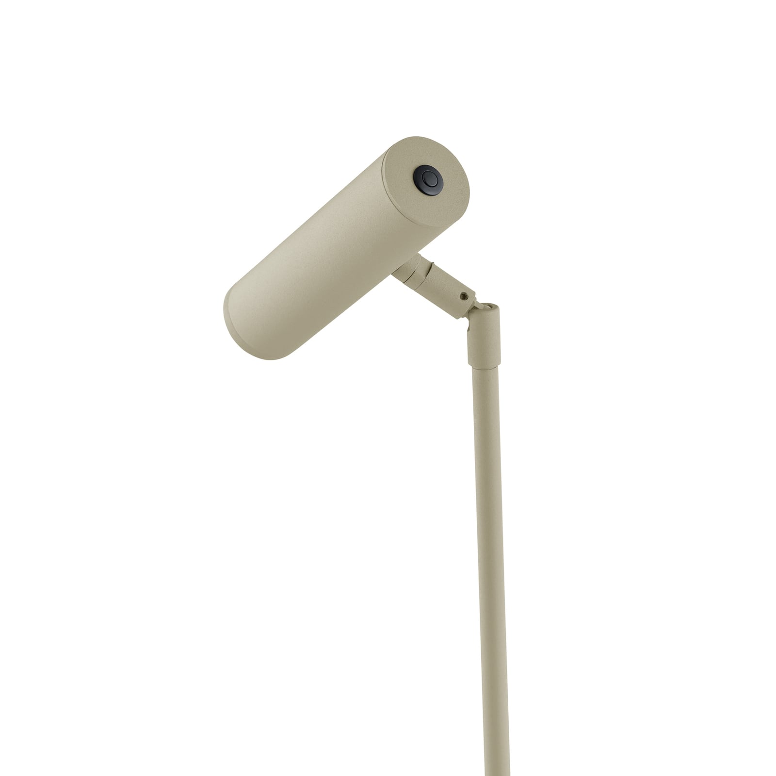 LED-bordlampe Tom Pro dimbar CCT sandfarget montert på bord
