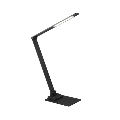LED bordlampe Travis dimbar CCT touch USB svart matt bakside