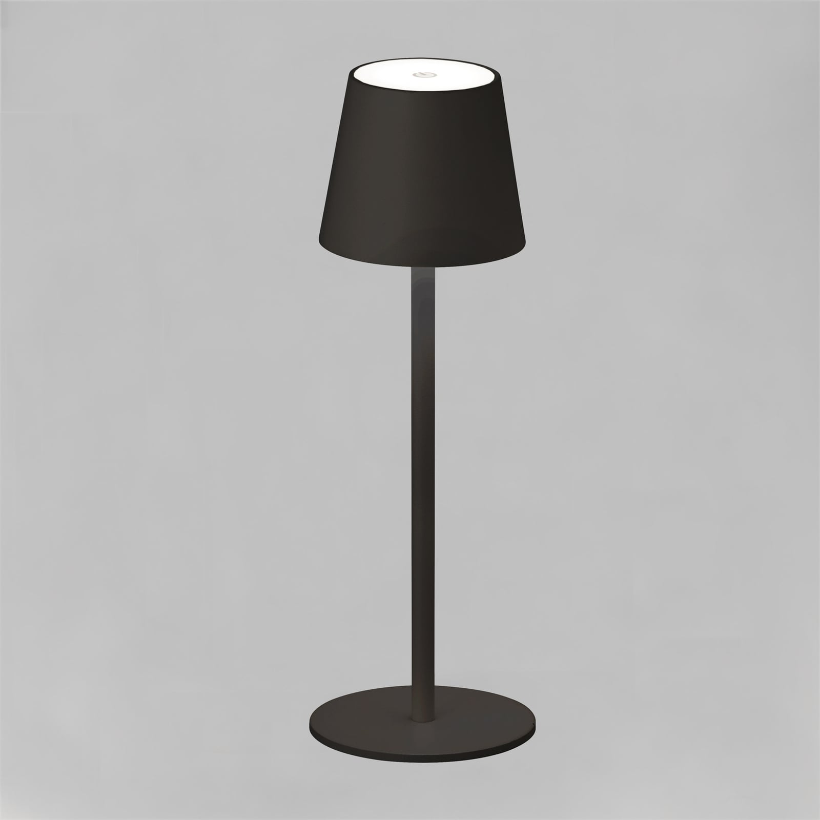 LED bordlampe Tropea med batteri dimbar svart bakside