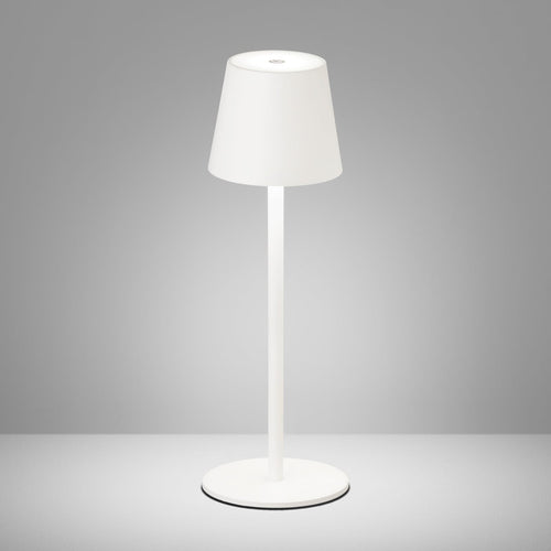 LED bordlampe Tropea oppladbar dimbar sand 38 cm forfra