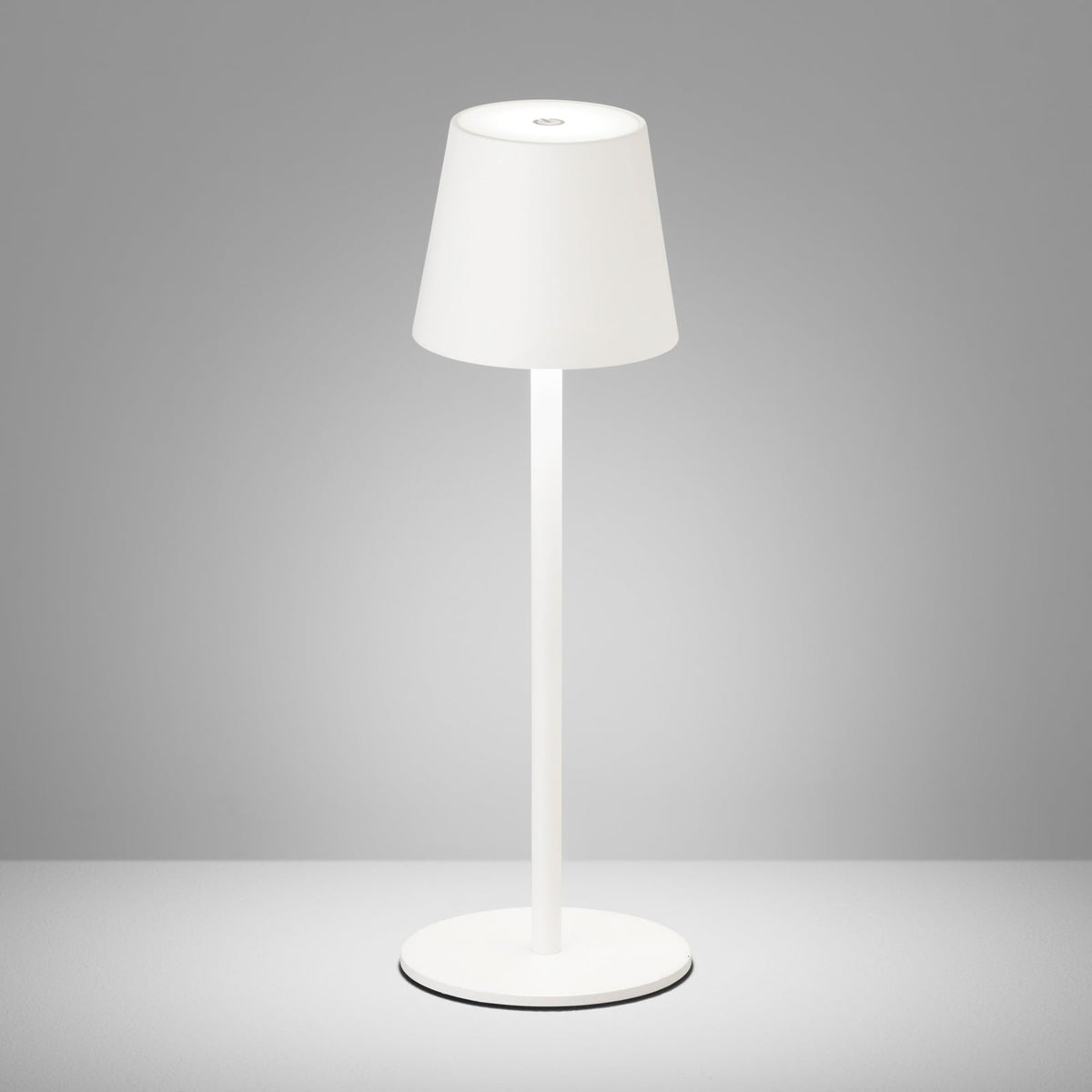 LED bordlampe Tropea oppladbar dimbar sand 38 cm forfra