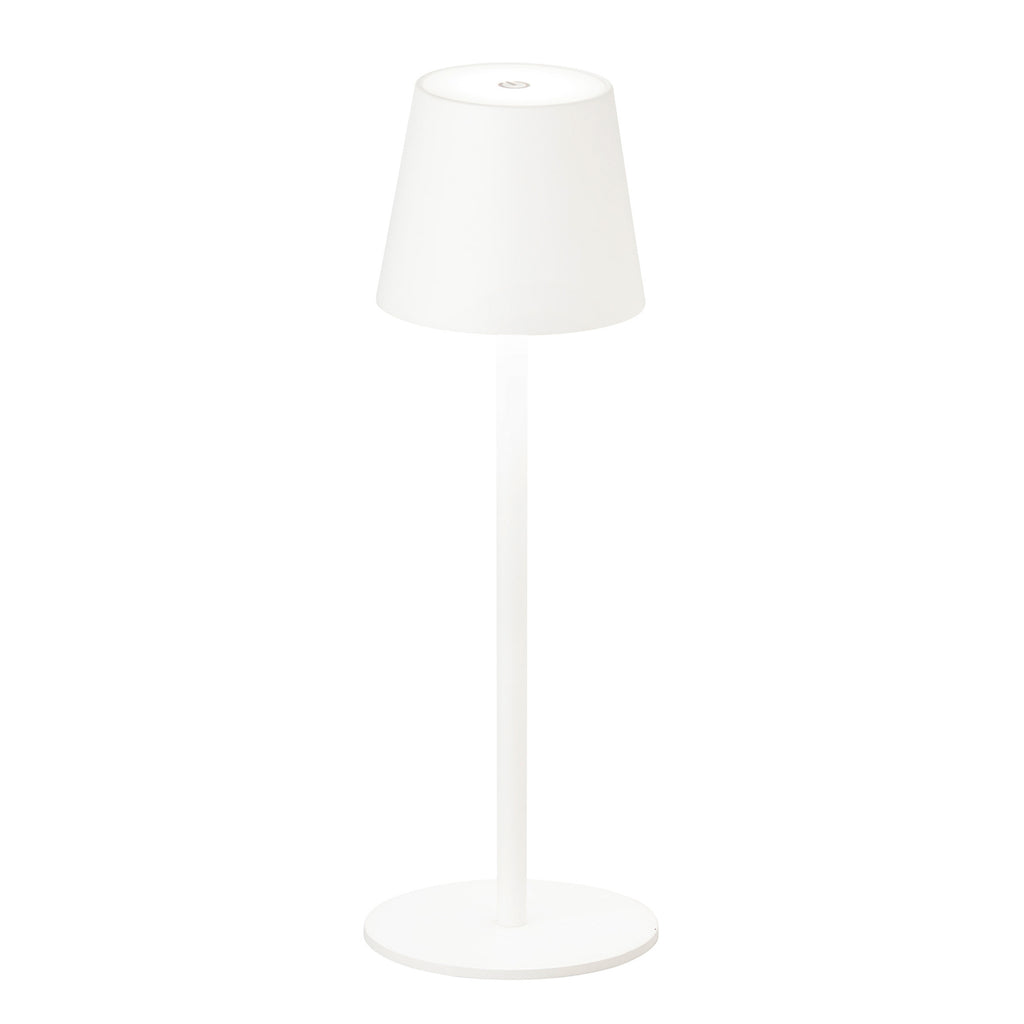 LED bordlampe Tropea oppladbar dimbar sand 38 cm bakside