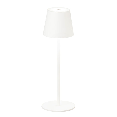 LED bordlampe Tropea oppladbar dimbar sand 38 cm bakside
