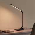 LED bordlampe Valtaris CCT dimbar grå aluminium 43 cm forfra