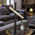 LED bordlampe Varas 2-lys svart/gull 10W 53 cm forfra