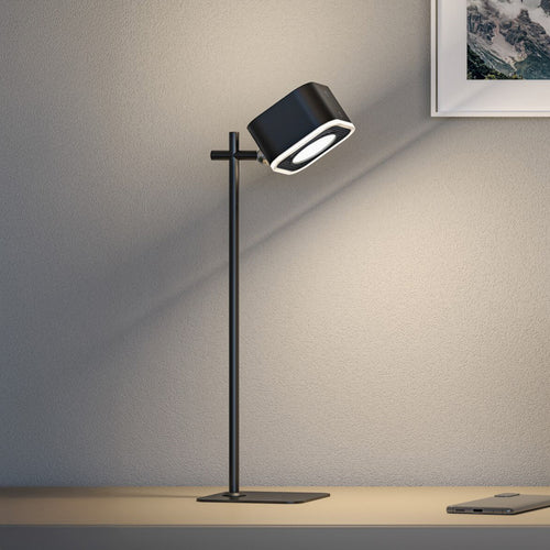 LED bordlampe Varia oppladbar dimbar CCT svart 37 cm forfra