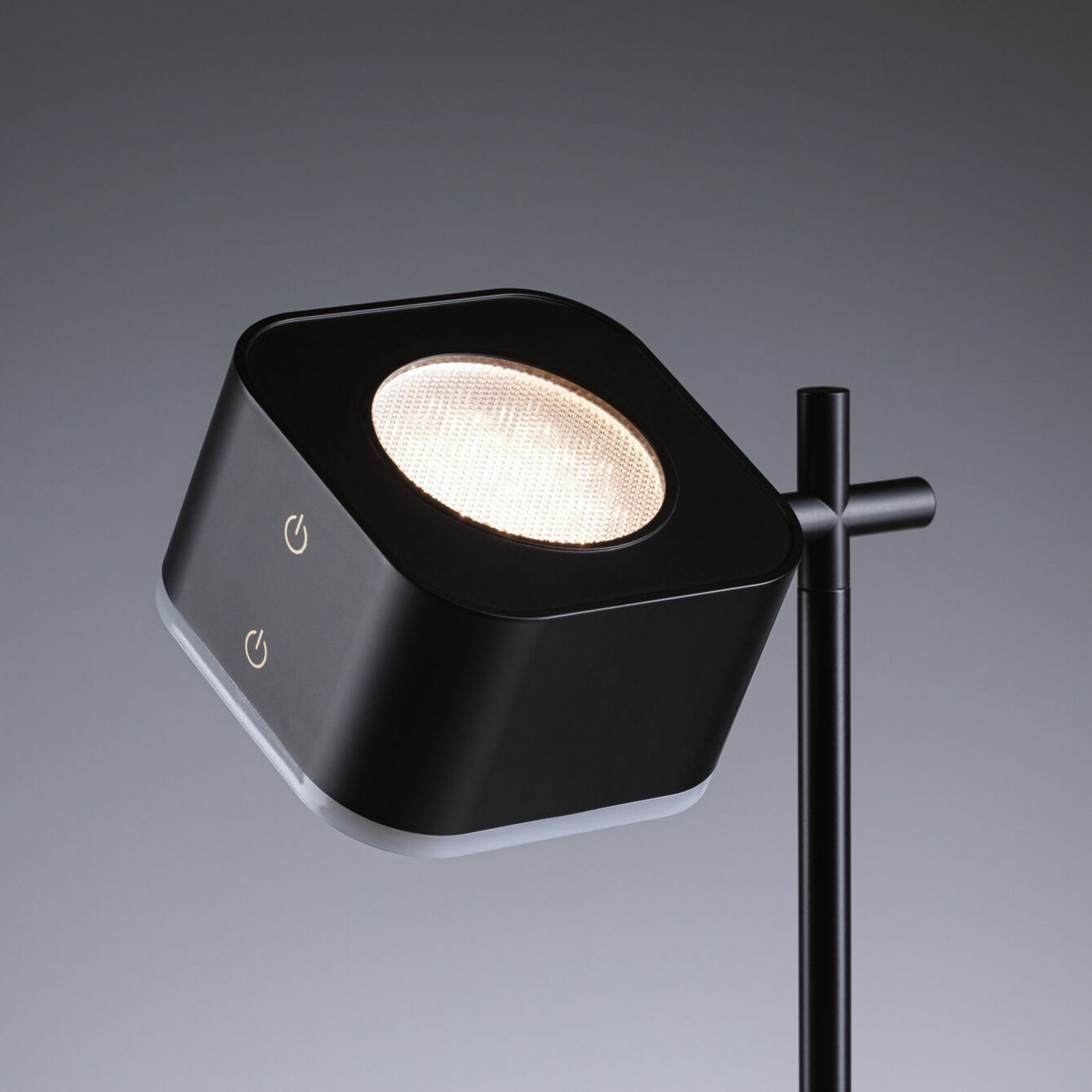 LED bordlampe Varia oppladbar dimbar CCT svart 37 cm lys i dagslys