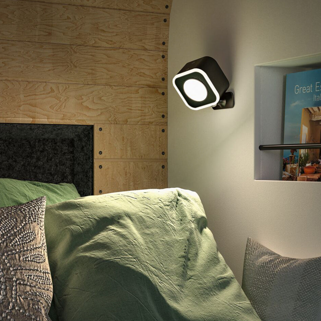 LED bordlampe Varia oppladbar dimbar CCT svart 37 cm bakside